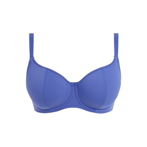 JEWEL COVE merevítős szivacsos bikini felső - kék
