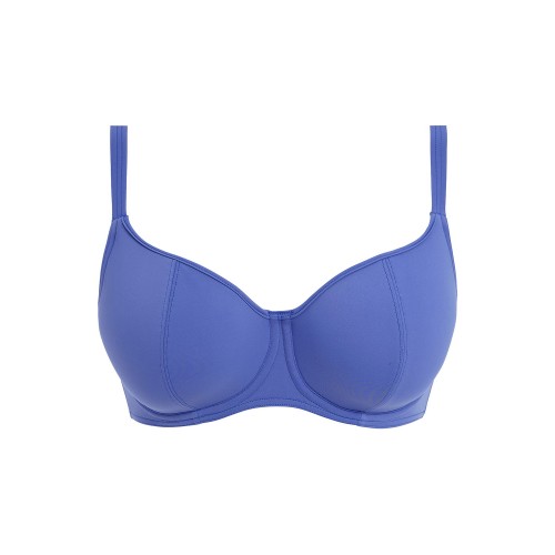 JEWEL COVE merevítős szivacsos bikini felső - kék