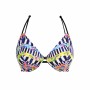 ELECTRO RAVE merevítős nyakbakötős bikini felső