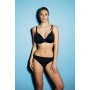ECLIPSE visszahajtós bikini alsó - fekete