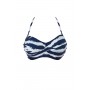 LINDOS merevítős csavart elejű bikini felső