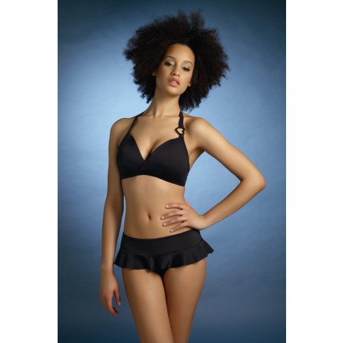ECLIPSE fodros bikini alsó - fekete