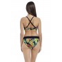 ELECTRO BEACH merevítős szivacsos levehető pántos bikini felső