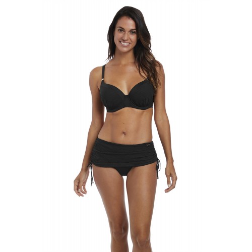 OTTAWA merevítős szivacsos bikini felső - fekete