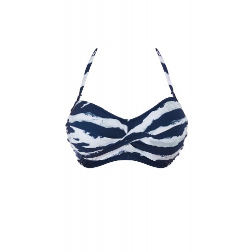 LINDOS merevítős csavart elejű bikini felső