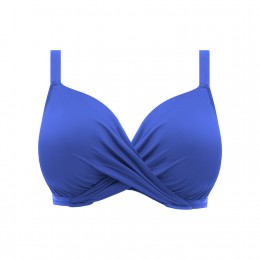MAGNETIC merevítős csavart bikini felső - kék