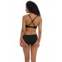Jewel Cove merevítős bikini top - fekete