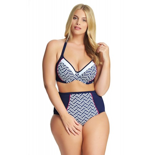 CHEVRON merevítős multiway bikini felső