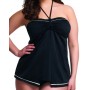 ESSENTIALS merevitő nélküli levehető pántos tankini felső