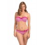 TOOTSIE merevítős levehető pántos bikini felső - rózsaszín