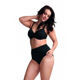 ESSENTIALS merevitős telikosaras bikini felső  - fekete