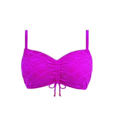 SUNDANCE merevítős bikini top - orchidea