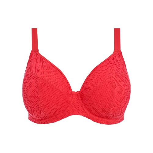 BAZARUTO merevítős bikini felső - piros