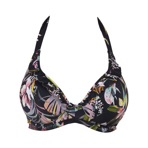 TAHITI NIGHTS merevítős nyakbakötős bikini felső