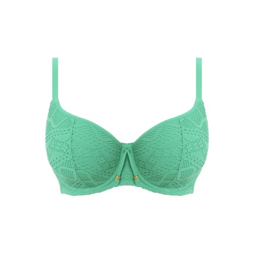 SUNDANCE merevítős szivacsos  bikini felső - jáde