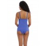 JEWEL COVE merevítős mélykivágású tankini felső - kék