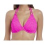 SUNDANCE merevítős nyakbakötős bikini felső - rózsaszín