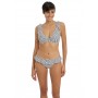 JEWEL COVE fodros bikini alsó - fekete csíkos