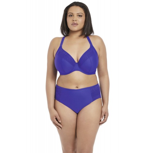 INDIE merevítős mélykivágású bikini felső - kék