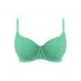 SUNDANCE merevítős szivacsos  bikini felső - jáde