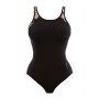 FREESTYLE merevítős sport úszódress - fekete